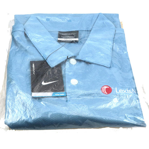 SOLD Nike Golf Dri-Fit Blue Polo BRANDED - Picture 4 of 7